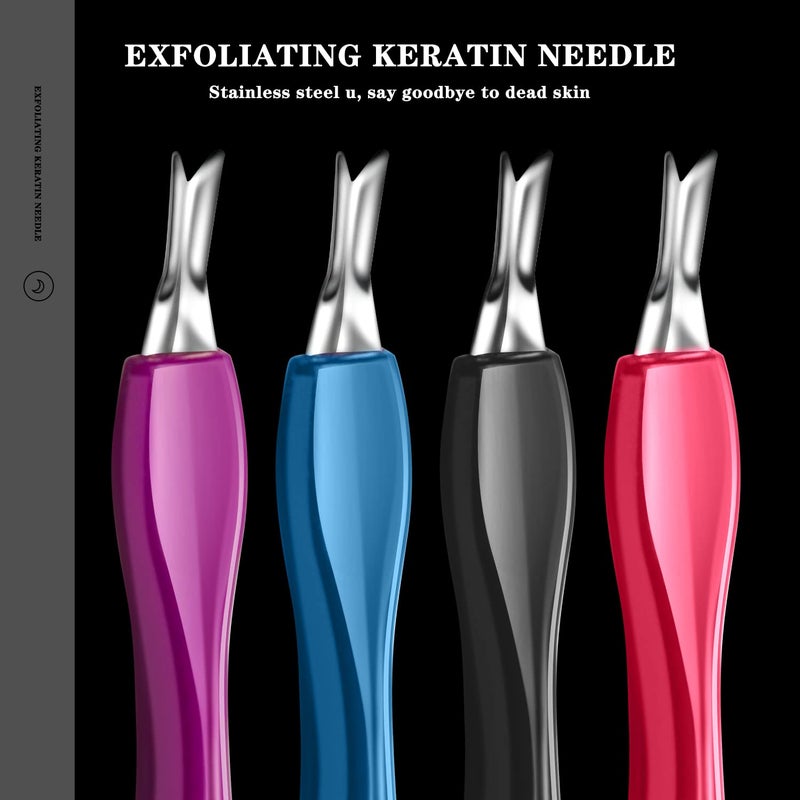 Arbootjin Cuticle Pusher Cuticle Trimmer Professional V Shaped Cuticle Remover Manicure Dead Skin Removal Tool Toe Nail Care for Home and Nail Shop (12Pcs) - Image 4